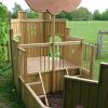 Playground Pirate Ship timber deck and internal play space