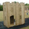 Front entrance of timber Playground Gatehouse