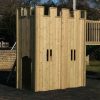 Playground Gatehouse with ladder access and bridge connection
