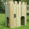 Playground Gatehouse with timber play panels and doorway