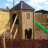 Playground Tower showing ladder access and raised platform