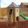 Rear view of Playground Tower with ladder access