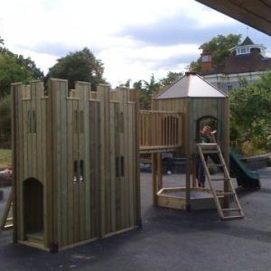 Ducks Nursery double adventure play showing bridge and ladder access