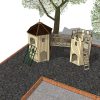 3D proposal overview for Grendon tower turret and net bridge