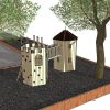 3D proposal rear view for Grendon tower and turret adventure play