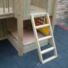 Mars Montessori ladder access and activity panel detail on timber play structure
