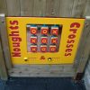 Noughts and crosses activity panel on Mars Montessori timber play structure