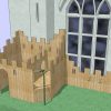 3D proposal front view for Old Vicarage compact adventure play fort
