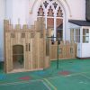 Old Vicarage timber fort with internal platform and crenelated screen