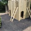 Playground Castle ladder and timber wall detail