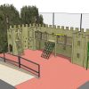 3D proposal overview for St Christopher's linked adventure play structure