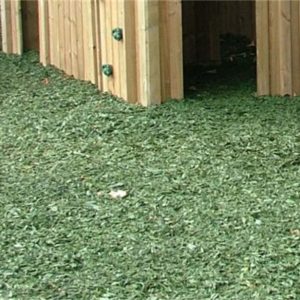Loose rubber mulch playground safety surfacing