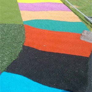Needlepunch carpet playground safety surfacing