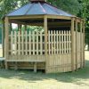 Raised Outdoor Classroom 5x3 with timber fencing detail