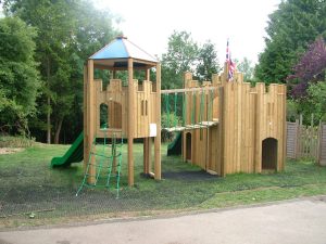 Woodchester School double adventure play installation