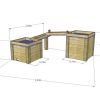 Double Water Tray and Chute dimensions by AllOutPlay