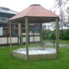 Hex Sandpit with Roof playground product image