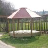 Jumbo Sandpit with Roof double installation view