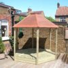 Jumbo Sandpit with Roof and surfacing view