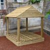 Square Sandpit with Ridge Roof playground product image