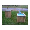 Double Water Tray and Chute outdoor water play product by AllOutPlay
