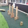 Bullion Lane planters and surfacing view