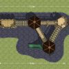 Top view 3D plan showing the Deviock play area layout