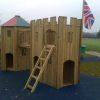 Elsenham timber tower with ladder and flag