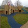 Elsenham play area with blue safety surfacing