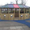 Greet Primary School jumbo jungle hut view