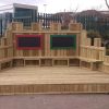 Greet Primary School stage and sensory panels view