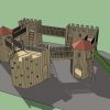 3D plan visual for Gypsy Wood adventure play bridge and tower layout