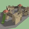 3D plan visual for Gypsy Wood adventure play slide and linked tower layout