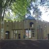 Merlewood fort play structure with slide