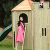 Garden play tower with balcony and play platform