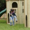 Residential garden play tower with slide