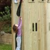 Garden play turret with climbing access