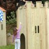 Garden play turret with slide