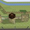 Top view 3D plan visual for Skelton adventure play layout