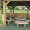 Robust timber gazebo for playgrounds