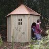 Grouped Jungle Huts for imaginative playground play