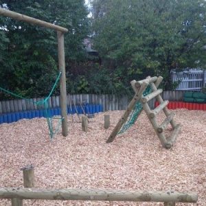 Brookmoor Activity Trails main climbing and swing view by AllOutPlay