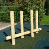 Wycliffe Activity Trail stepping posts view by AllOutPlay
