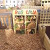 Belleville School bug city and planters view