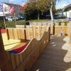 Mont A L'Abbe raised timber deck and ramp route