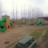 West Lodge tube slide and bridge route through bespoke play mound