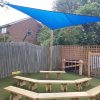 The Oval Primary School triangular shade sail over timber seating and play area