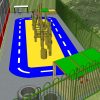 3D proposal layout for Four Acres Academy school playground