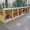 Scooter and trike storage for schools