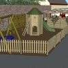 3D proposal overview of The Royal fenced play area